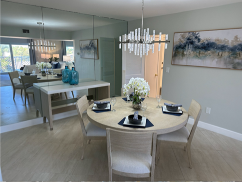 Rental property after professional interior design styling