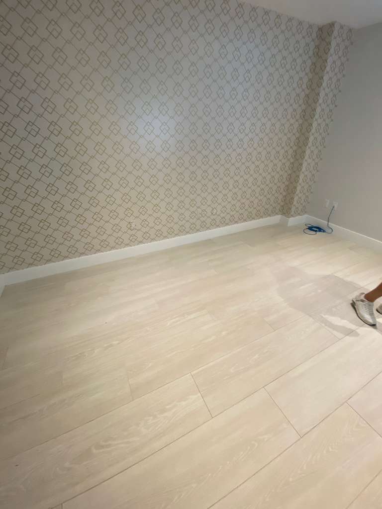 Bedroom before rental property styling transformation