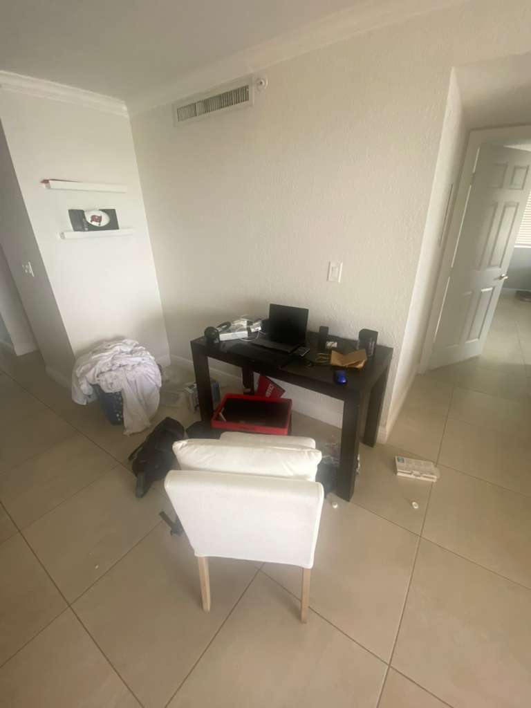 Interior decor before rental property styling transformation